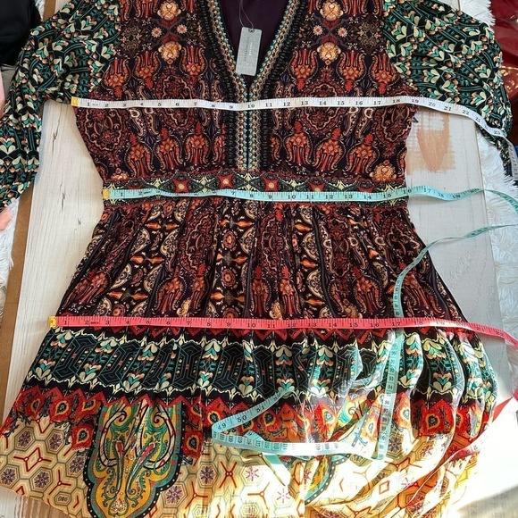 Bhanuni by Jyoti Ronika Patterned Maxi Dress Size 12 Petite - Picture 13 of 15